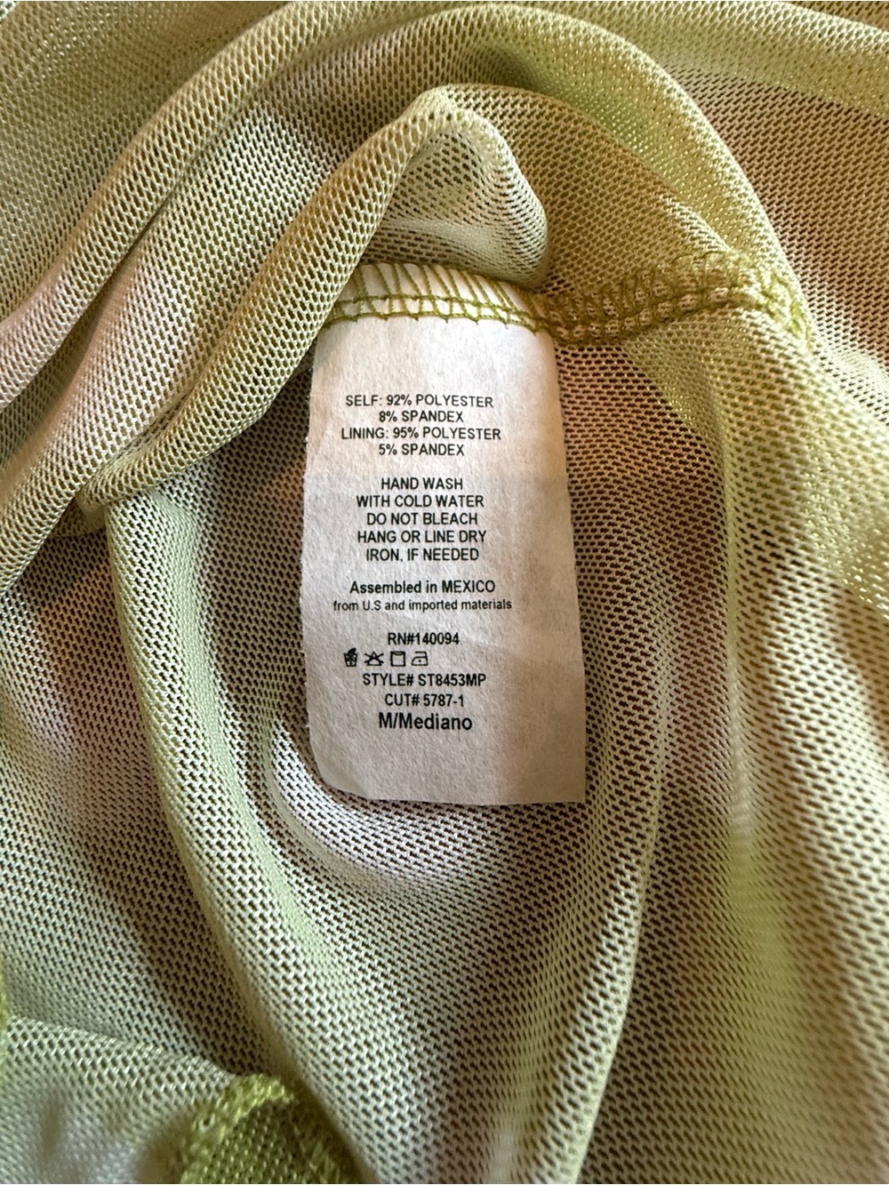 NWT - Y2K Mesh Women’s Halter Polka Dot Tank Top - Light Green - Picture 5 of 5